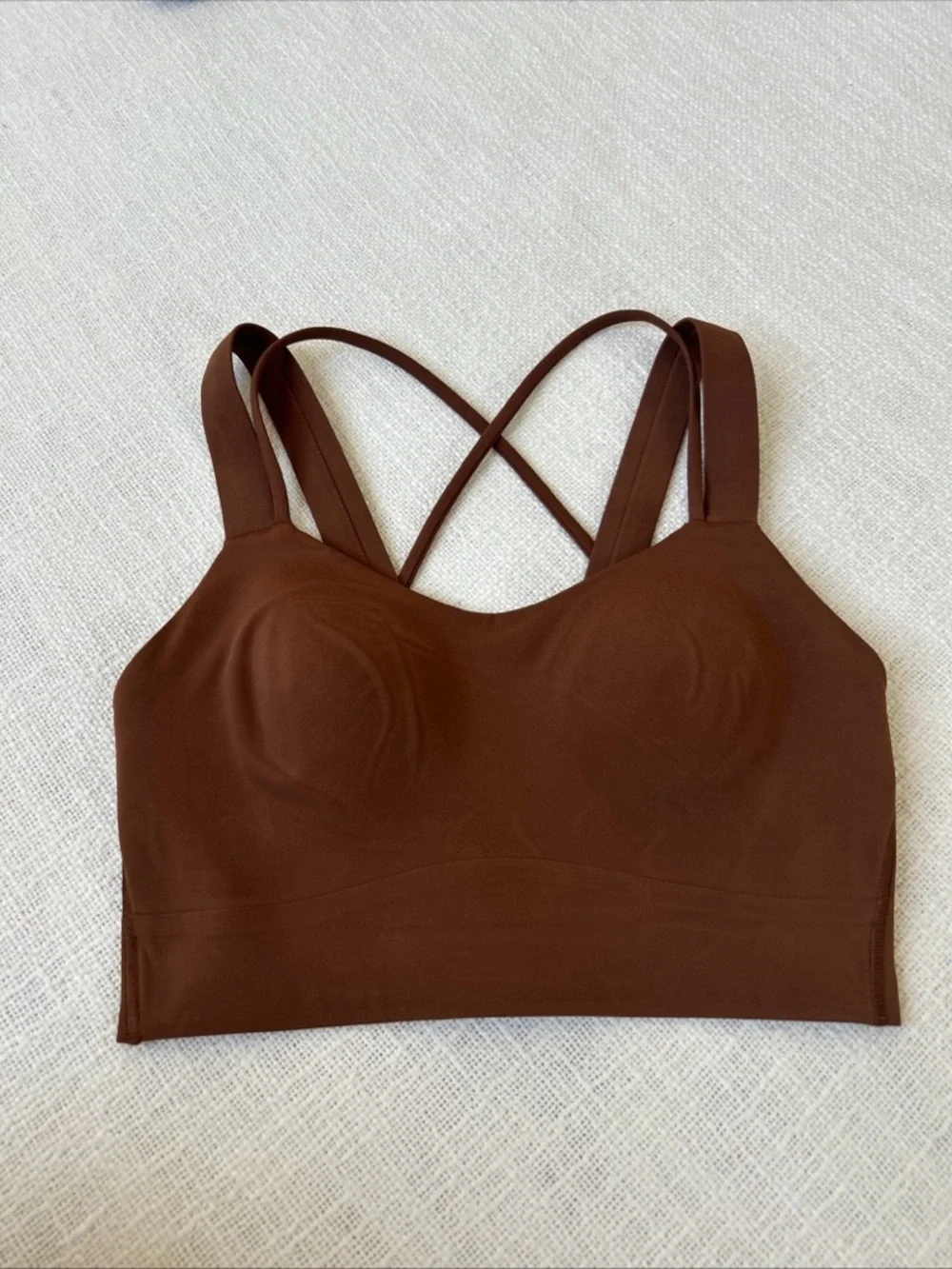 Lululemon Like a Cloud Longline Bra Light Support D/DD Cup Roasted Brown 4
